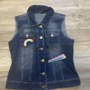Benetton jaens brezrokavnik št.150-8,50 eur