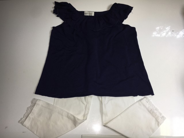 H&M majčka vel.122-128,legice vel.122-7 €