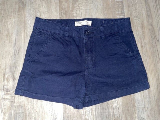 Zara temno modre kratke hlače vel.134-6 €