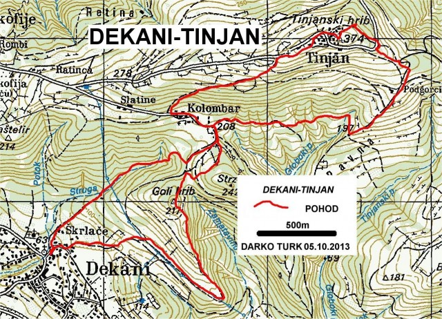 POT ZA SRCE:DEKANI-GOLI HRIB-TINJAN-KOLOMBAR-DEKANI