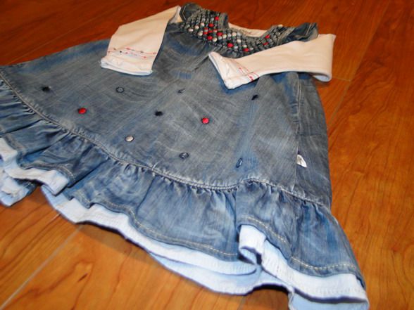 Jeans za deklice ( Benetton, Next),... - foto