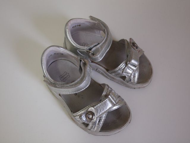 Usnjene sandalci CICIBAN Bio argento, velikost: 22, dolžina: do 14 cm, cena:  15 €