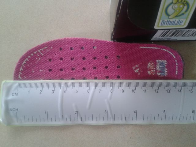 Vložek k Adidas copatom, dolžina stopala do 13,8 cm.