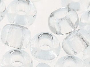 Rocailles perle 2,2 in 2,6 mm - prosojne - foto