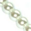 Steklene perle, 6mm, bele, 50 kos, 1,15 evra
