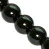 Steklene perle, 6mm, črne, 50 kos, 1,15 evra