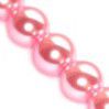 Steklene perle, okrogle, 6mm, roza, 50 kos, 1,15 evra