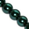 Steklene perle,  6mm, zelene, 50 kos, 1,15