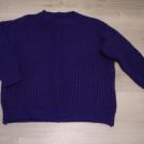 vijoličen pleten pulover L-XL...4€
