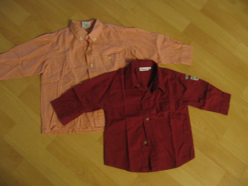 bordo rdeča srajčka 74...1€