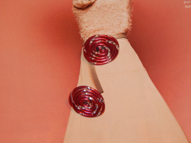 Unikatni nakit uhani -prepleteno z žičko - foto