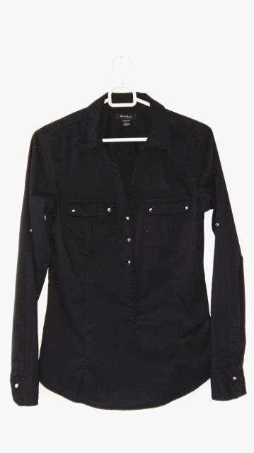 Amisu srajca v črni barvi, velikost S