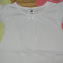 *majčka c&a št.122 (bela), prekrasni rokavčki - 2,5 eur