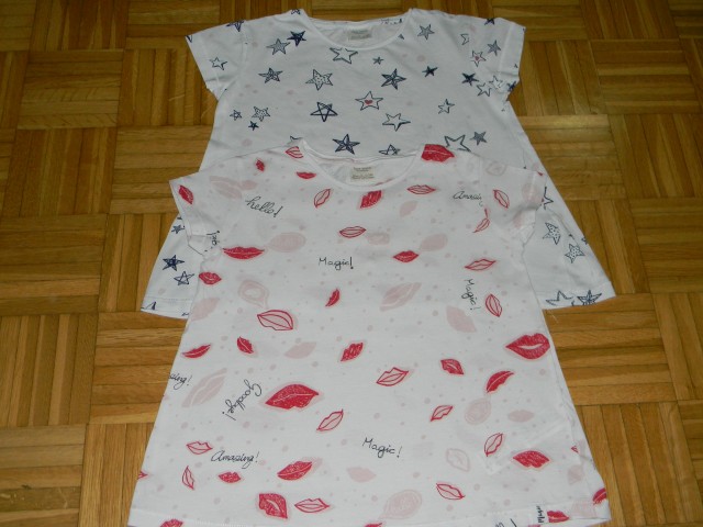 *2x majčka zara št. 122 - 2 eur/kos