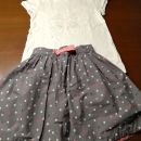 *majčka h&m št. 122-128,krilo h&m št. 122