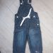 Jeans hlače na naramnice, podložene, vel. 86, 4,5 eur
