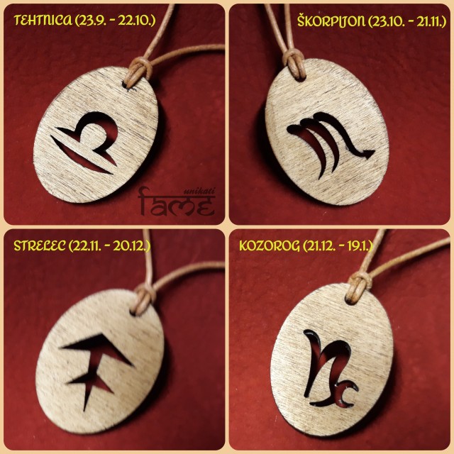 Darila - ogrlica s horoskopskimi znaki