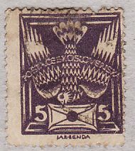 Mi 162 A- 5 h. ultramarine Definitive- Dove with Letter, comb perforated 14.