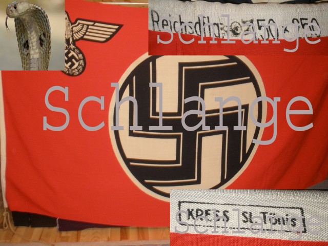 German Marine State Service Flag - Kress St. Tönis 150x250cm