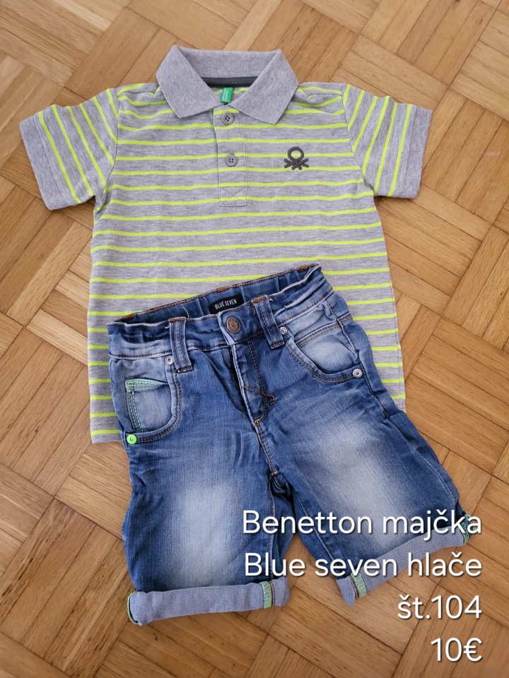Benetton in blue seven