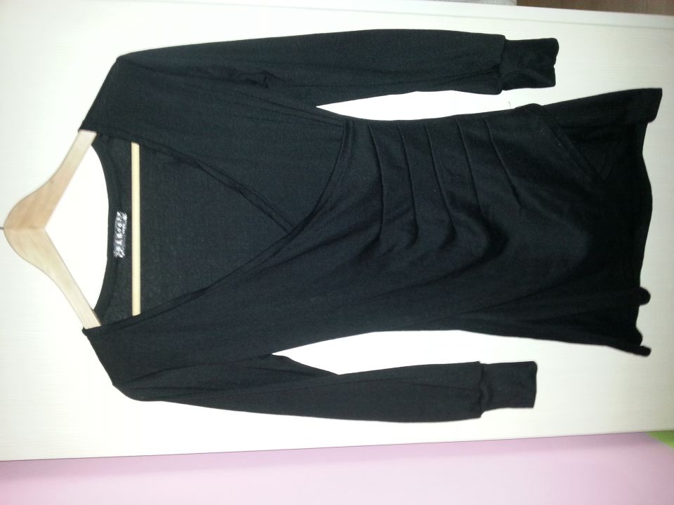 Črna tunika, modna obleka, velikost: S-M, cena: 12 EUR