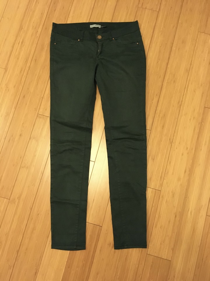 Zelene Bershka hlače 36