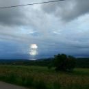 nevihtno nebo nad Piranskim zalivom