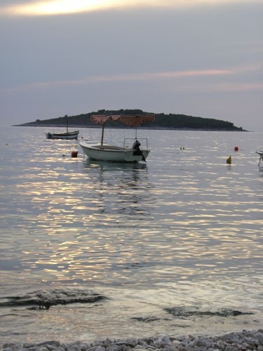 Sunset at Rogoznica's beach