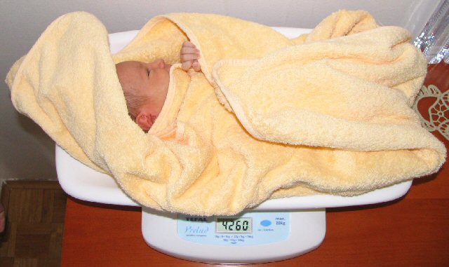 16.3.2006; 21 dni stara BRINA, pridobila 840 gramov od rojstva. March 16th, 21 days old BR