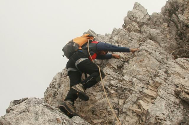 Prečenje Zeleniških špic, Čevlova skala, 13.1 - foto povečava