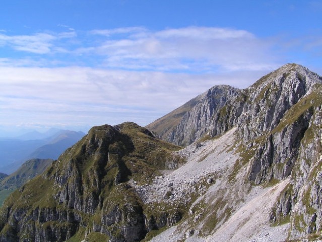 Pogled z vrha Stadorja proti Krnu in Batognici
