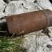 ostanki avstrijske 105 mm šrapnelske granate na pobočju Krasjega vrha...