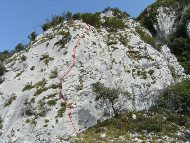 Šentviška tura - plezalni vzpon - foto povečava
