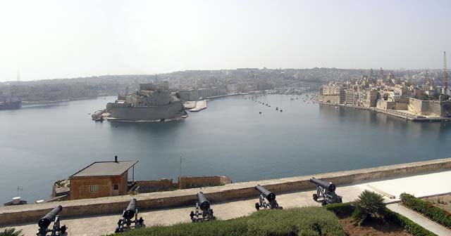 Pogled na trdnjavo v Valleti.