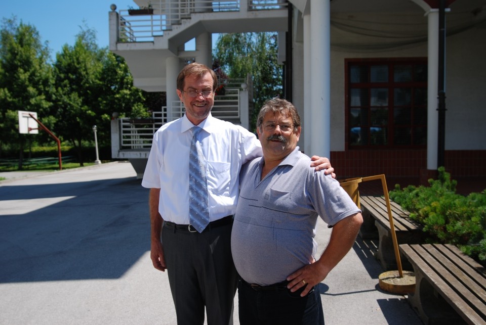Lojze Peterle in Rudi Ameršek na Impoljci, 6.7.2007