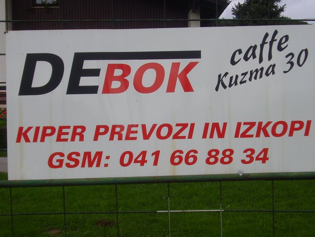 Cafee bar in kiper revozi in izkopi DEBOK