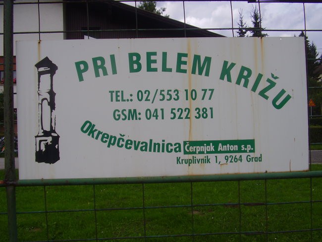 Okrepčevalnica Pri belem Križu