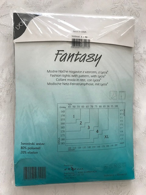 Hlačne nogavice z vzorcem Fantasy, z Lycro, vel. 4; 1€