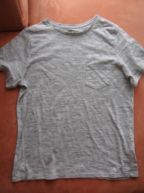 Siva bombažna majica H&M, 158-164, 1€