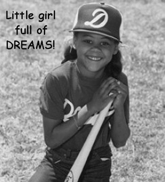 Little girl who ever liked sports and was full of dreams!