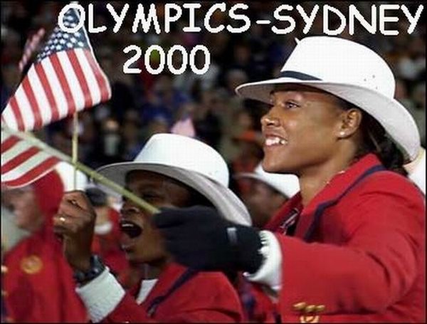 At the opening ceremony in the 2000' Olympics in Sydney, Australia!