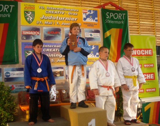Turnir Graz 2008, U11, +50kg, prvo mesto