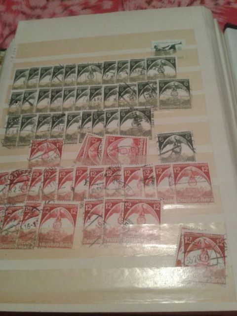 3rd reich 1 album with stamps - foto