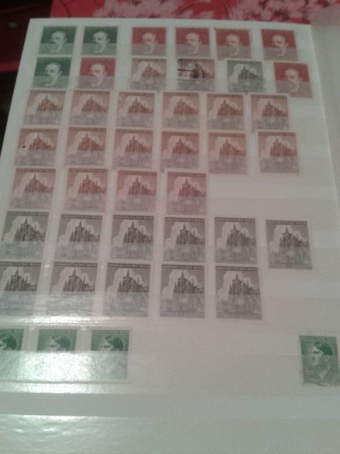 3rd reich 2 album with stamps - foto