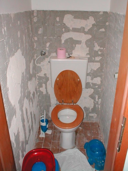 Razturan stari WC..