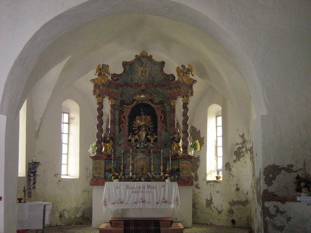 Notranjost avstrijske - rudarske cerkve.